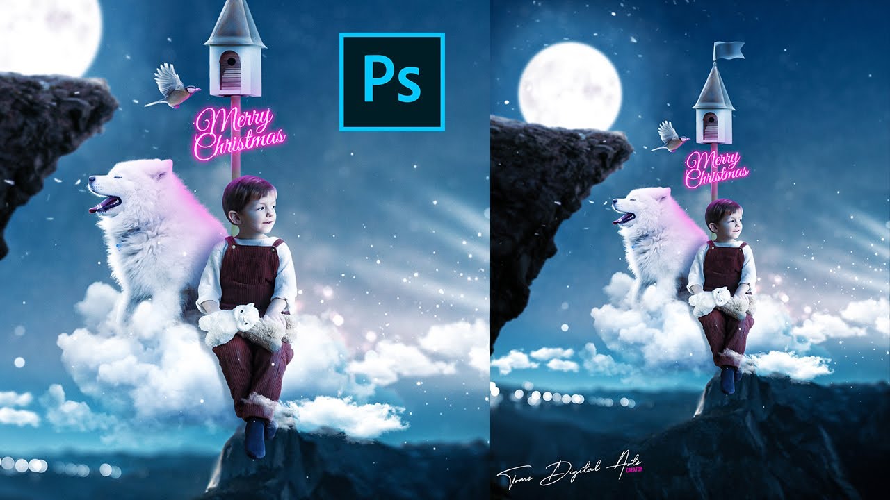 Photoshop Manipulation Christmas Idea Theme