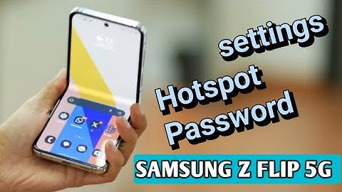 Samsung galaxy z flip 5 me hotspot password kaise set kare | How to change hotspot password Samsung
