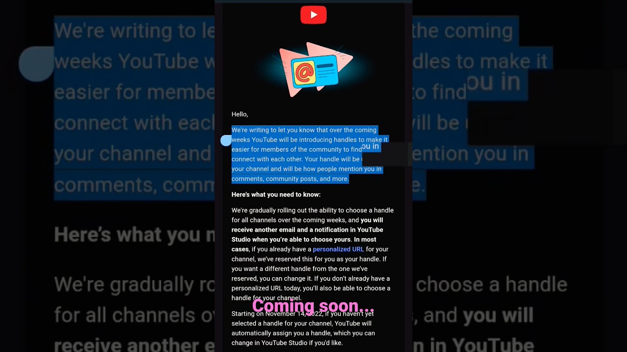 Thumbnail for YouTube Handle coming soon...