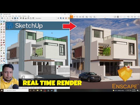 Introduction of Enscape REAL TIME RENDERING | Sketchup Render Tutorial in Hindi ✔