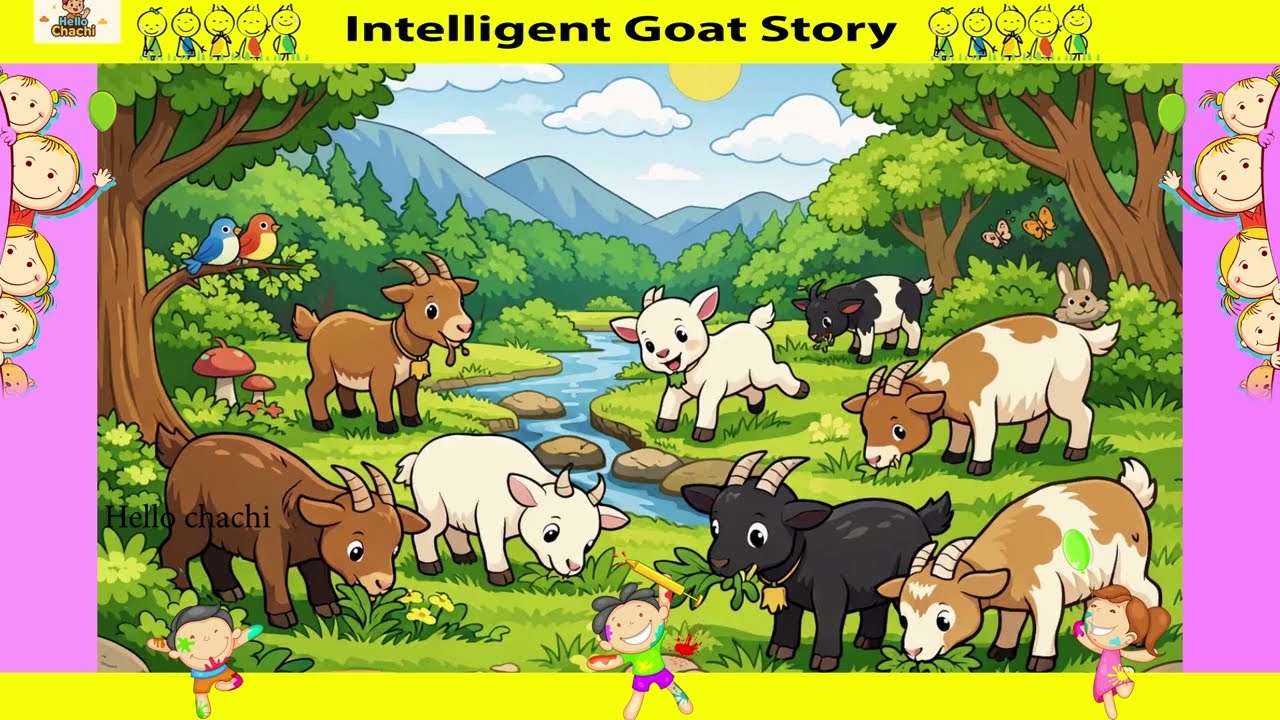 Clever Goat Story | Moral Story for Children🐐 | Kids Cartoon Story 