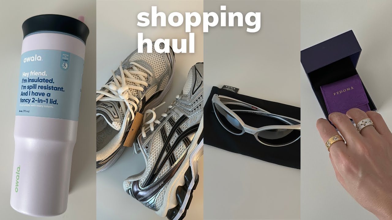 沉浸式开箱📦｜3月买到的好东西～｜sunspel卫衣、sephora、owala水杯、oakley墨镜、asics kayano14、小众饰品｜unboxing with me｜emma_daily