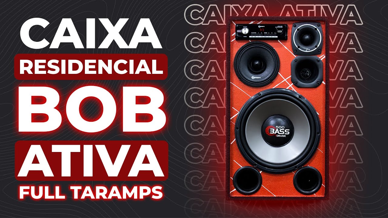 Caixa Bob 6x9 + Sub 12 Residencial Ativa Bluetooth 400w Rms