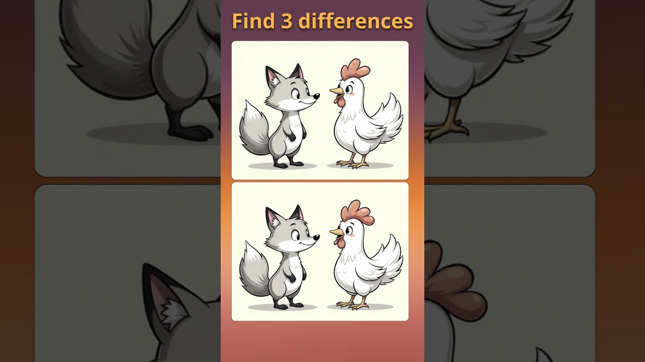 Find 3 Differences – Spot the Difference Challenge 