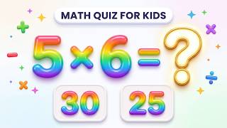 Addition, Subtraction, Multiplication & Division | Math Quiz for Kids |