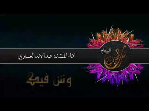 ويش فيك مهتم فيهم شيلة رووعة أداء المنشد عبدالاله العسيري 