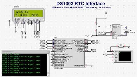Positron8 - DS1302 RTC Library Demo