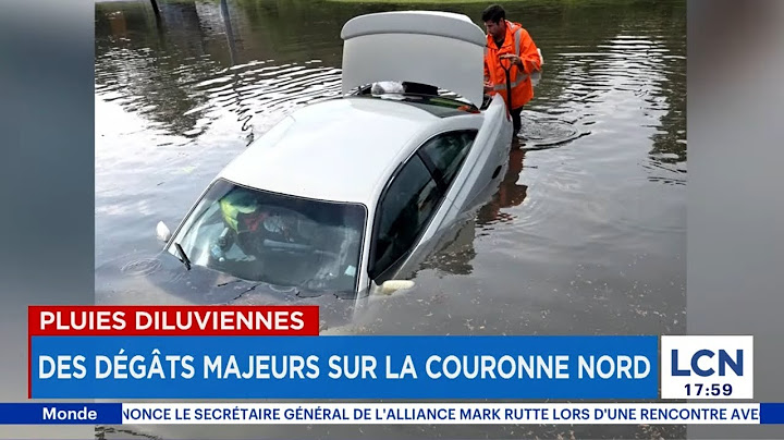 Inondation à Boisbriand: une femme sauvée in extremis de sa voiture