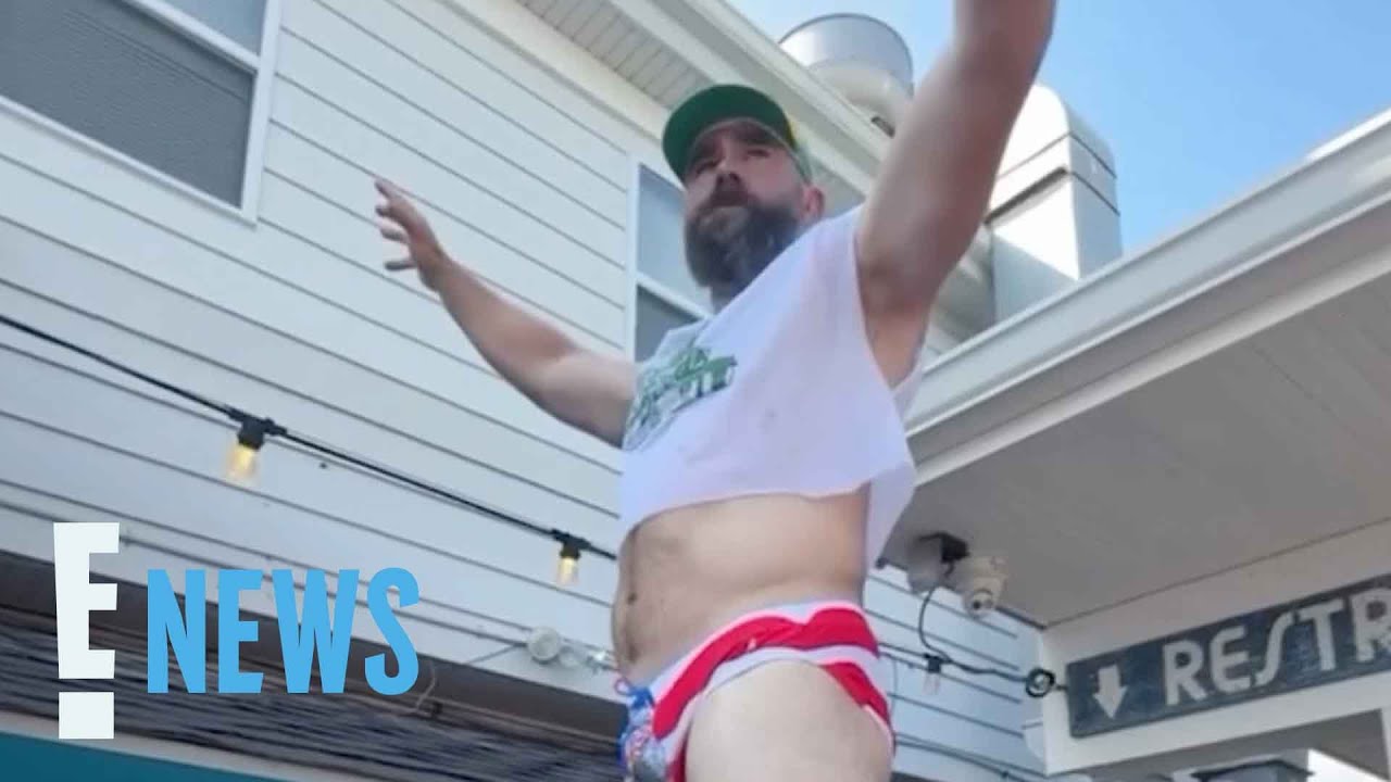 Jason Kelce Strips Down to His Speedo for a Good Cause | E! News