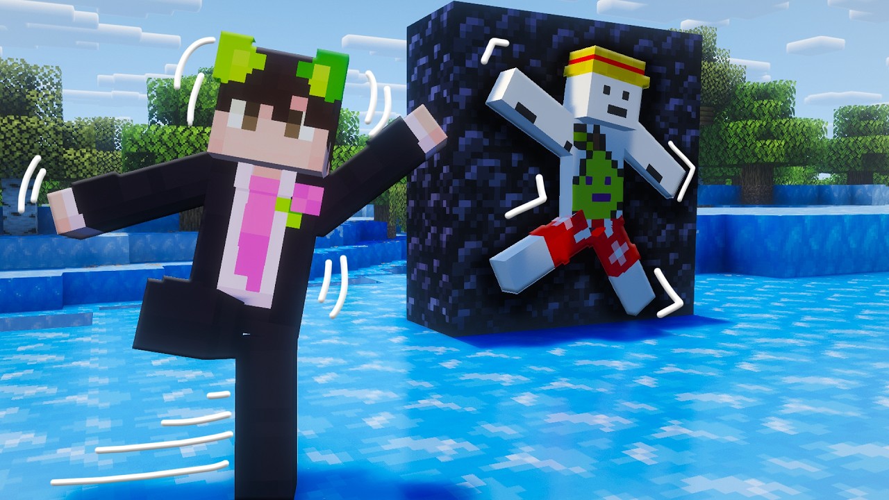 Beating Minecraft With Ice Physics