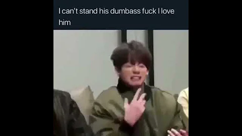 Jungkook being a crackhead