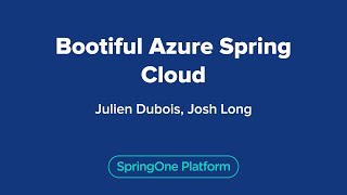 Famous Bootiful Azure Spring Cloud Wealth