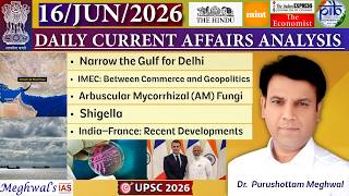16 June 2026: Daily Current Affairs Analysis |The Hindu |Indian Express ~Dr Purushottam Meghwal