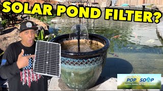 POWER your POND with SOLAR? *POPOSOAP Solar Water Pump
