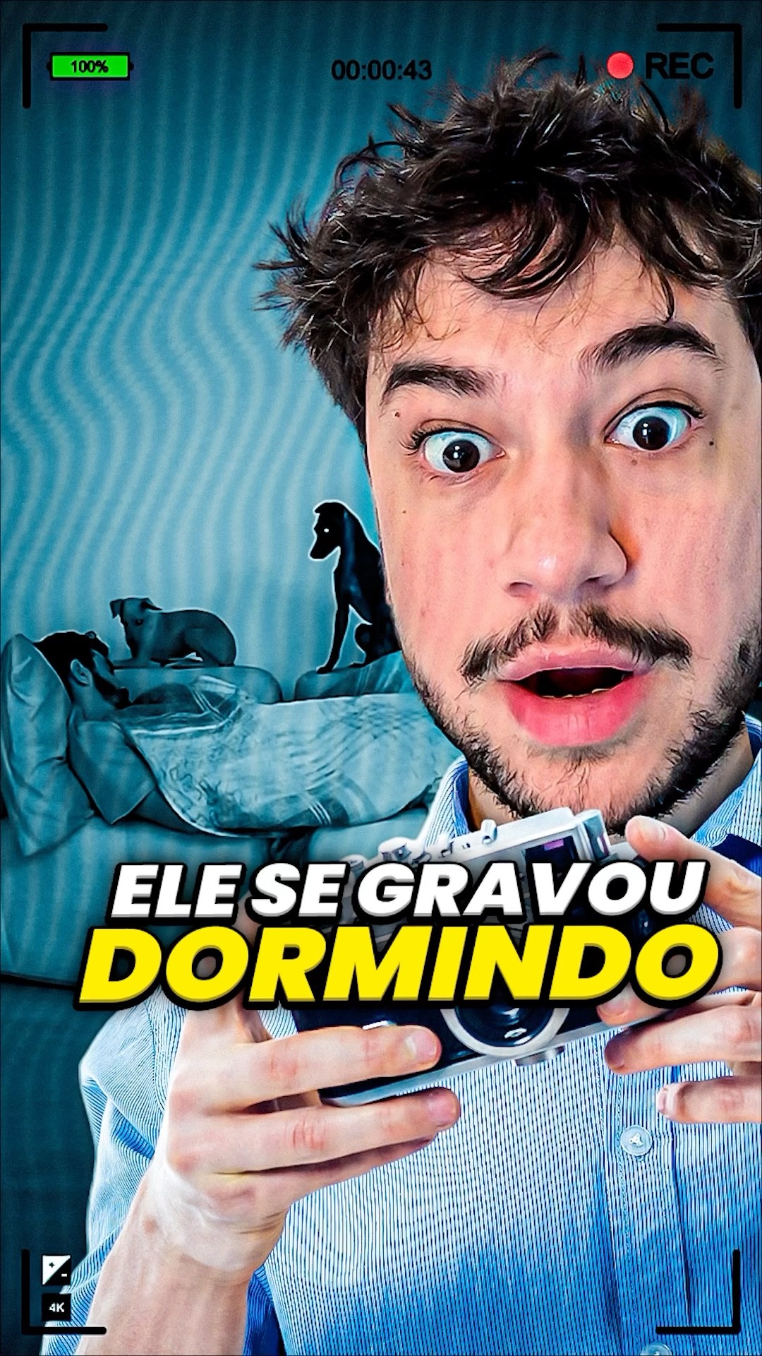 me gravei enquanto dormia... #livedobrino #humor #MundinhoBrino