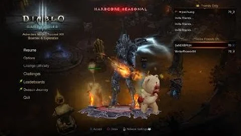 Diablo III: S13 hardcore demon hunter - star align conquest completed (350 kills for curse chest)
