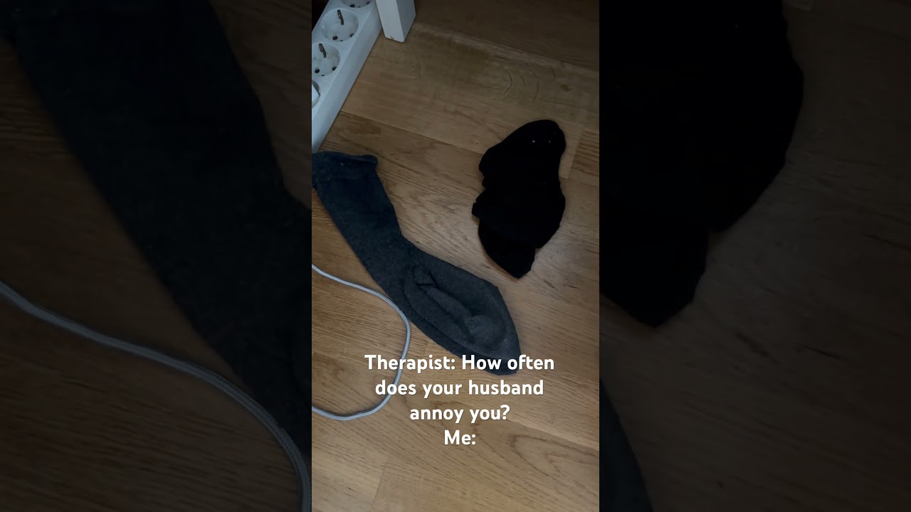 Does your husband leave his socks on the floor? 