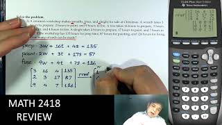 Math 2418 - Review 001 - 018