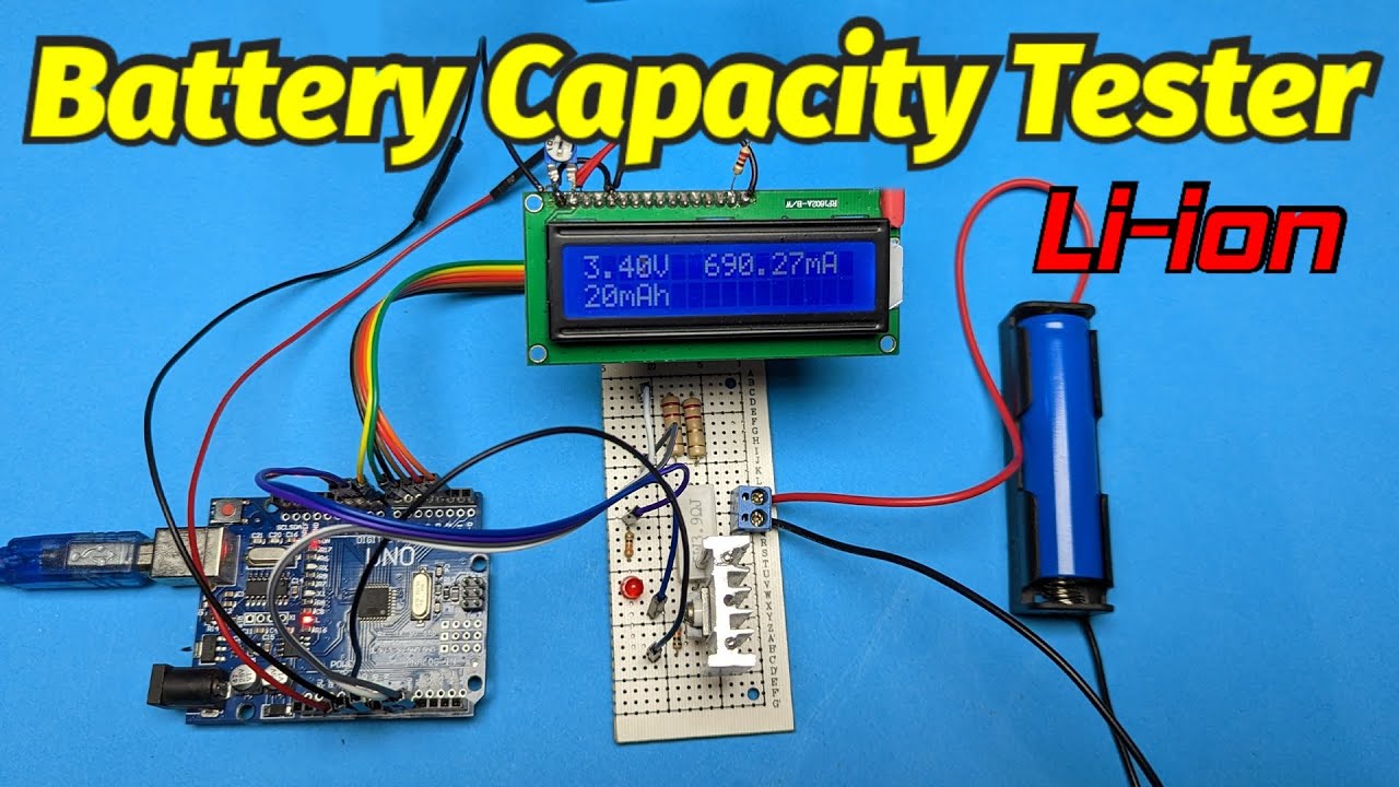 Arduino LCD Battery tester