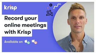 Record Your Online Meetings with Krisp [Available on Mac, Coming soon on Windows] screenshot 3