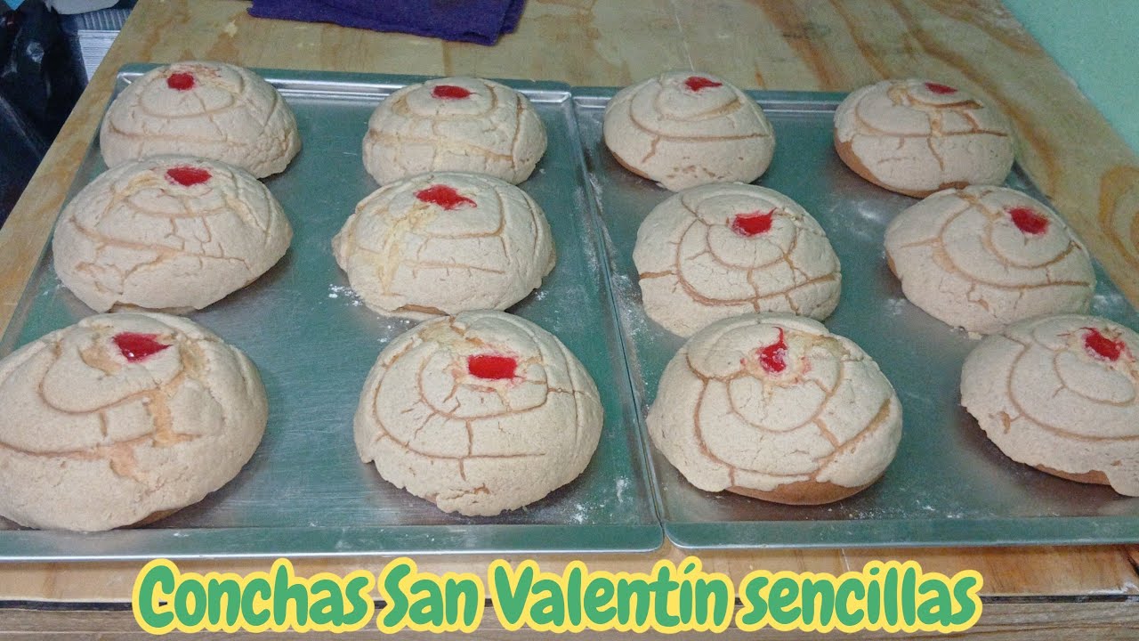 Conchas San Valentín sencillas 