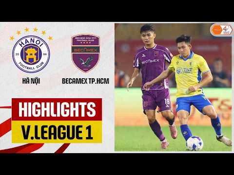 Highlights: Hà Nội - Becamex TP.HCM | Đôi công cởi mở, đại tiệc bàn thắng tại Hàng Đẫy — football highlights