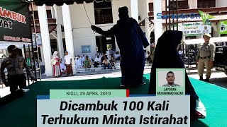 Kesakitan Dicambuk 100 Kali, Algojo Beberapa Kali Tunda Ayunan Rotannya