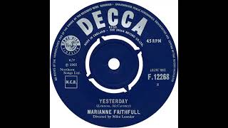 UK New Entry 1965 (281) Marianne Faithfull - Yesterday