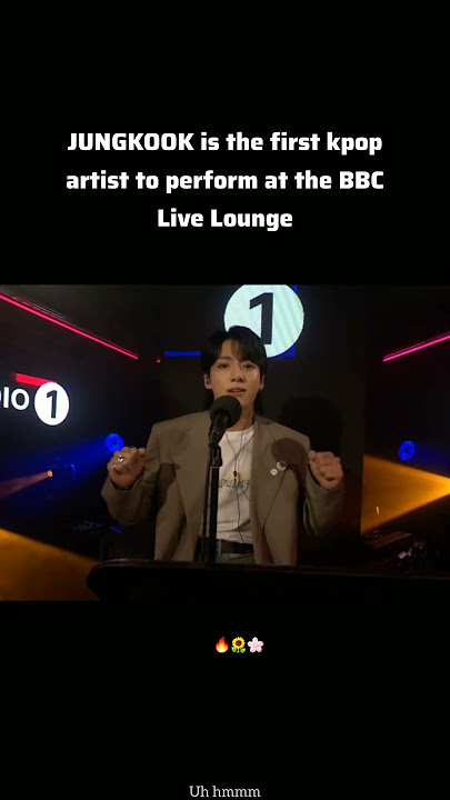 Jungkook preformed SEVEN at BBC Live Lounge #jungkook #seven #BBC #bts