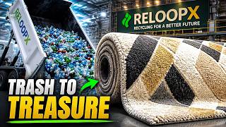 How Plastic Bottles Are Recycled Into Premium Carpets | Mega Factory Process (4K ASMR)