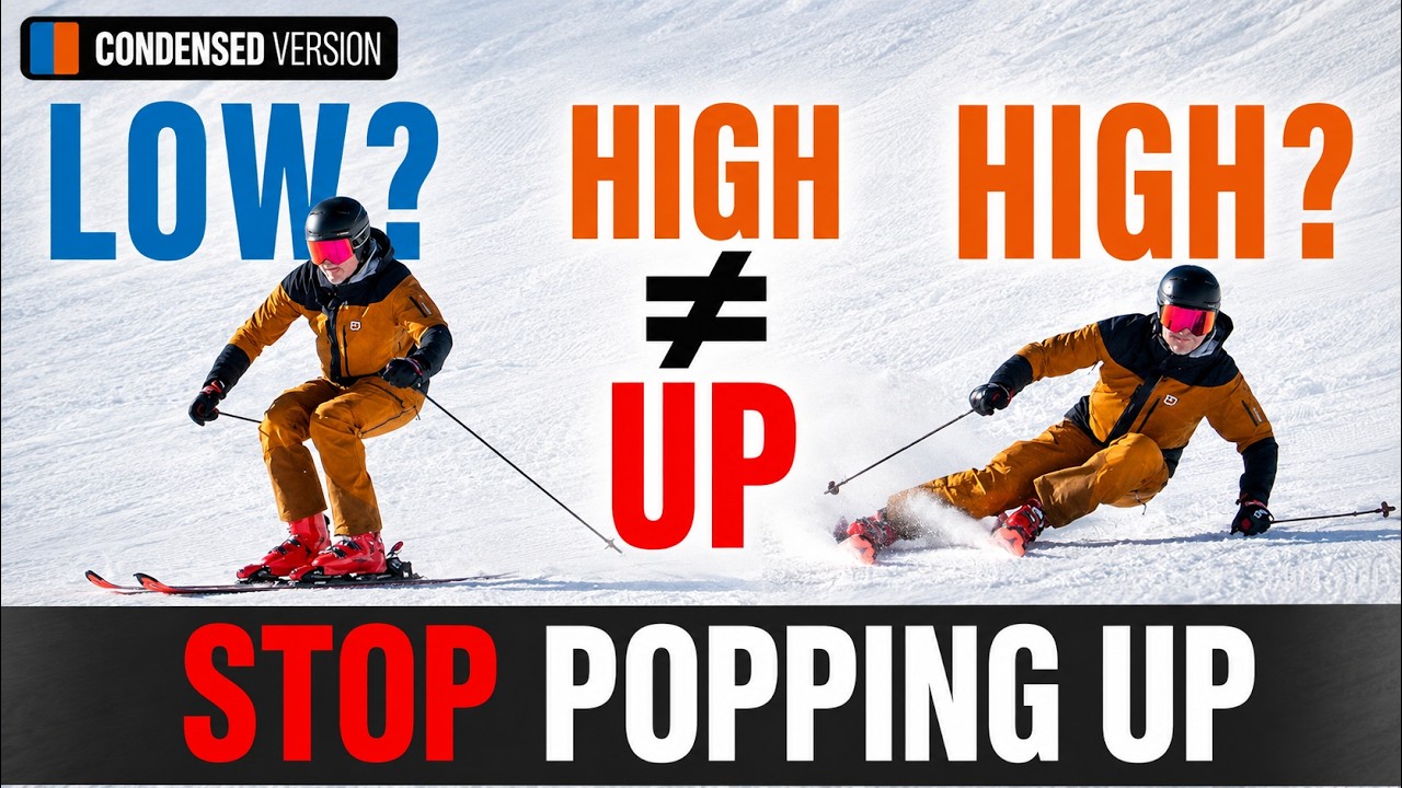 High Stance Does NOT Mean Moving Up in Skiing | Condensed from the Full High/Low Video