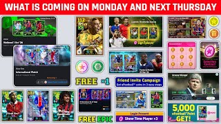 حملة لاعبين إيبك مجاناً وعملات مجانية 🤩 ماذا سيأتي يوم الاثنين والخميس القادم في eFootball 2027 screenshot 5
