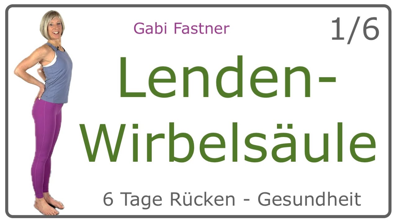 1/6📍16 min. Lendenwirbelsäule stabil und schmerzfrei | stärken, wahrnehmen, dehnen, im Stehen