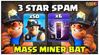 Th14 Mass Miners Attack Strategy 2024 | Th14 Miner Bats | Best TH14 3 star Attack in Clash of Clans