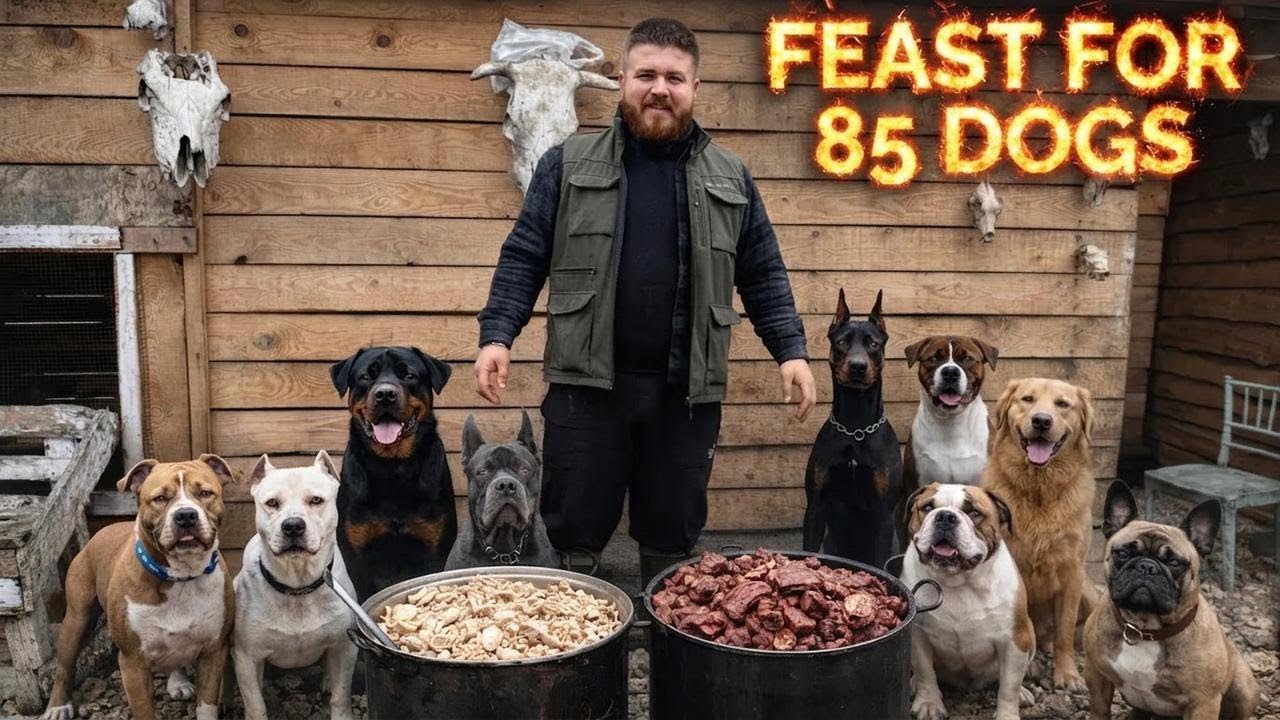ドッグフード Meet A Chicken Feast for My 85 Dogs! 6 Surprise Guests Arrive! - YouTube