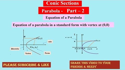 Conic Section  Parabola 2 ,  Parabola ,   #ProblemWithSolution , Please Subscribe , Like & Share  🙏