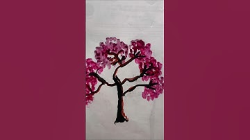 easy tree drawing #shorts #short #shortsvideo #shortvideo #youtubeshorts #youtube