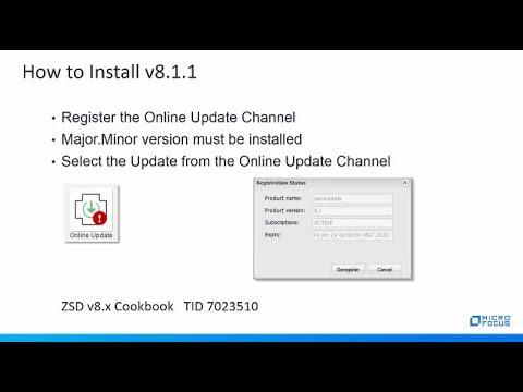 Micro Focus ZENworks Service Desk - What&rsquo;s New Overview in ZSD v8.1.1 and Install Demo