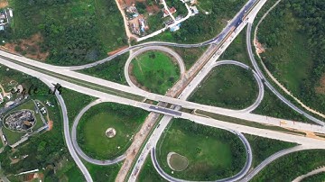 Aerial View of Cloverleaf Junction, Bangalore Ring Road