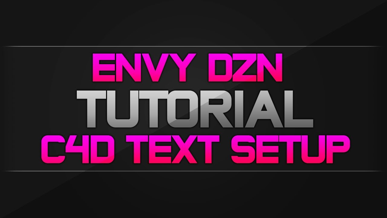 C4D Text Setup Giveaway & Tutorial - YouTube