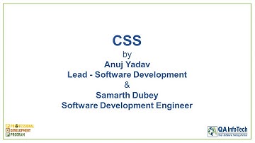 CSS Training Session | Professional Development Program - QA InfoTech