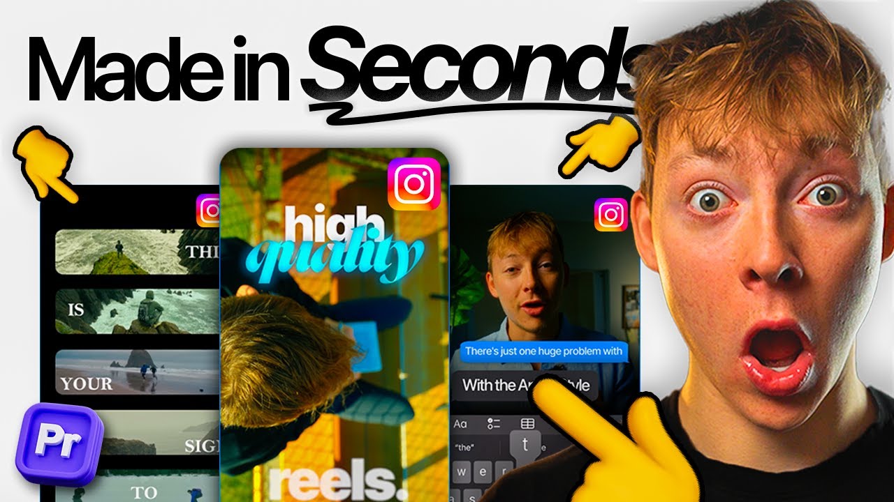 FASTEST Instagram Reel Editing Workflow In Adobe Premiere Pro! YouTube