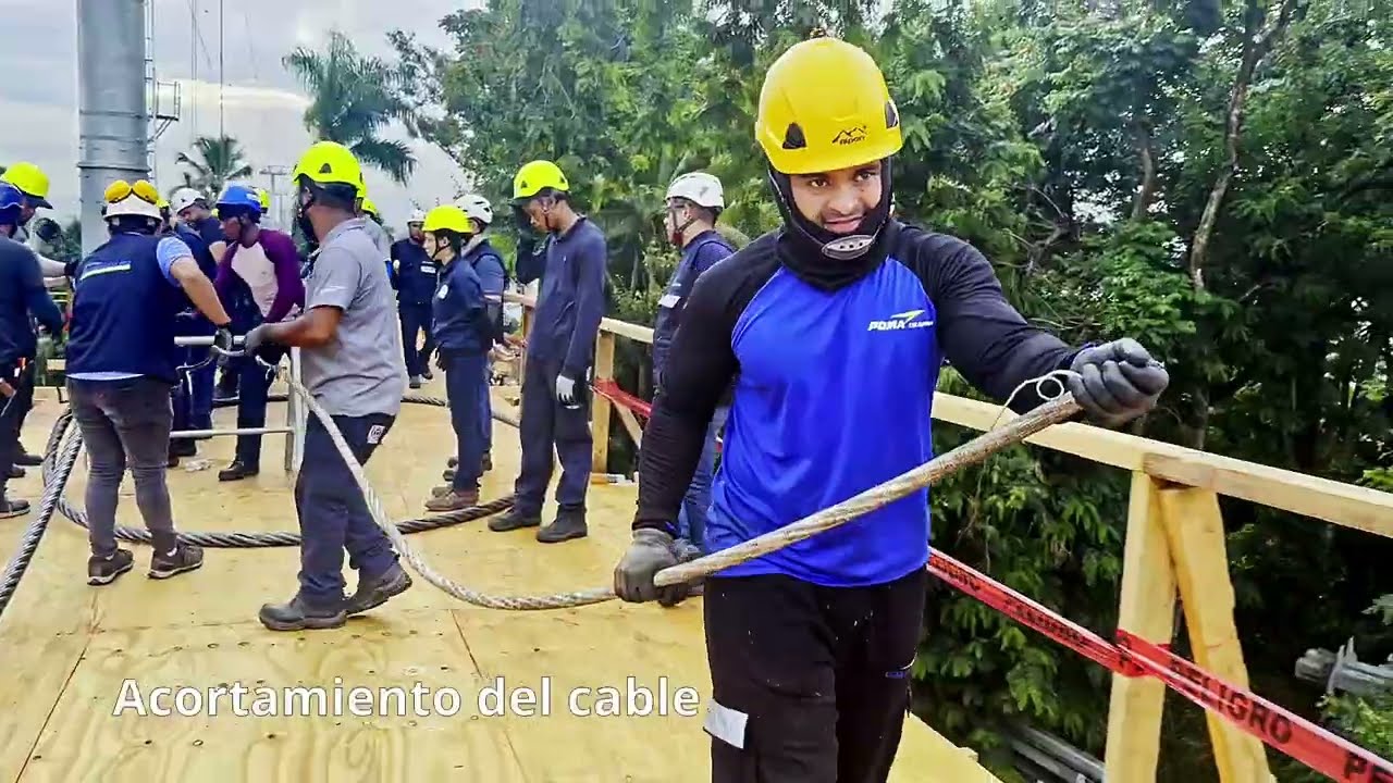 Mantenimiento teleférico POMA - Los Alcarrizos RD