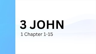 3 John Chapter 01 | Holy Bible - Indian Sign Language Version (ISLV)