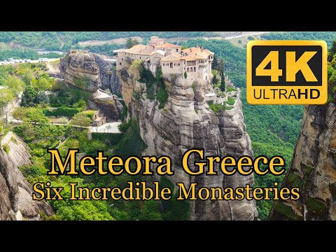 Video: Soaring In The Air: Ancient Meteora Monasteries On The Tops Of Impregnable Rocks - Alternative View