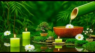 Relieves Stress, Anxiety & Depression, Deep Sleep 🌿 Soothing Spa Piano Music & Bamboo Water Sounds