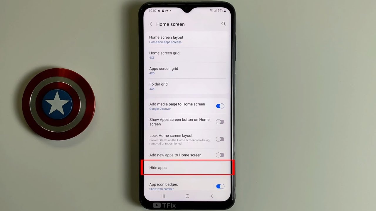 Hide apps on Samsung A23 Android 12 - YouTube