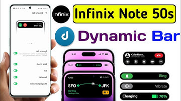 infinix note 50s dynamic bar setting | how to turn on dyanmic bar setting infinix note 50s