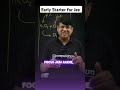What should be done in an early start for jee preparation? | #iitjee