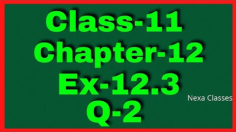 Ex-12.3 Q-2 Class 11 ( Introduction to 3D ) NCERT Math